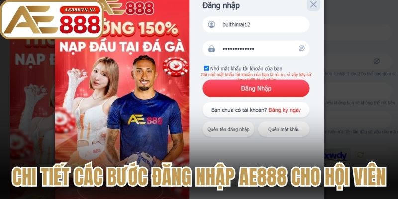 Chi tiết các bước đăng nhập AE888 cho hội viên mới